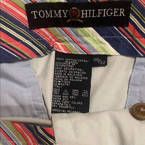 Tommy Hilfiger Light Blue Cotton Chinos Sz 36 - Picture 2 of 4